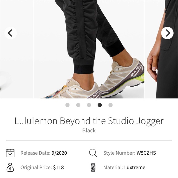Lululemon Beyond the Studio Jogger Black Size 8 - Picture 4 of 14